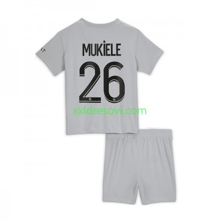 Paris Saint-Germain Mukiele 26 Gostujući Dječji Komplet Dresovi za Nogomet 2022-2023 (+ kratke hlače)